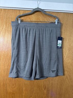 Reebok Men's Heather Gray Athletic Shorts